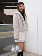 Fox Fur Hoodie Jacket