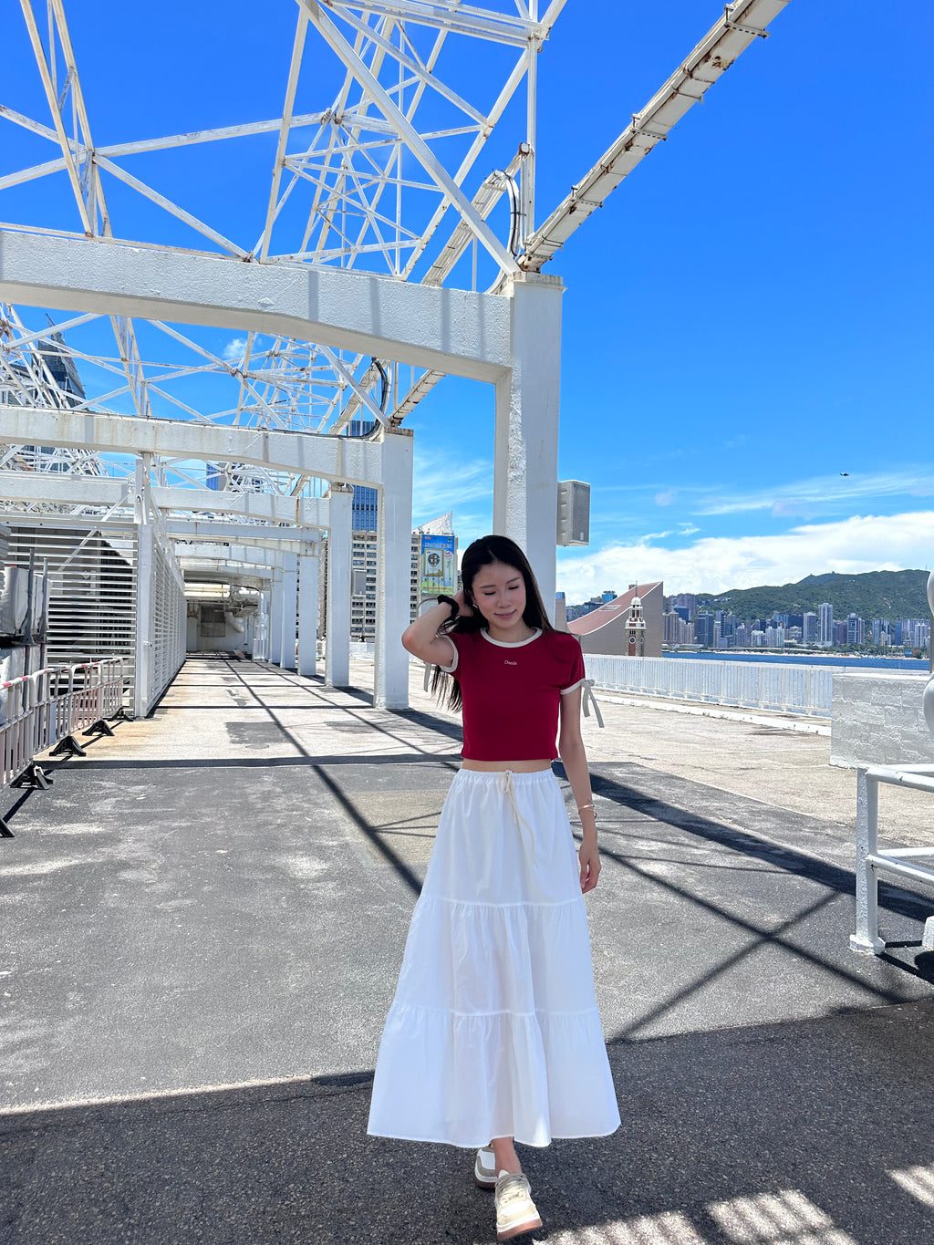 Frenchy Half Maxi Skirt