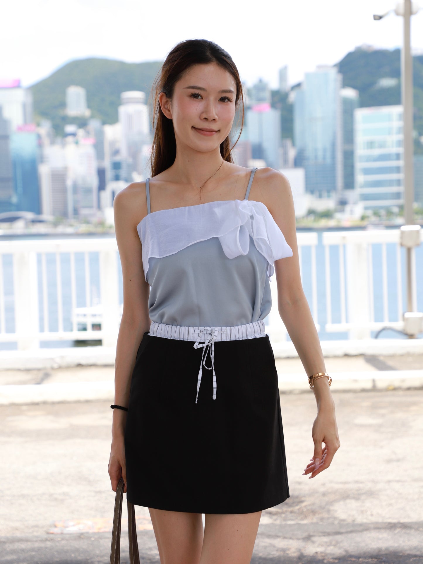 Daisy Ribbon Chiffon Tank Top