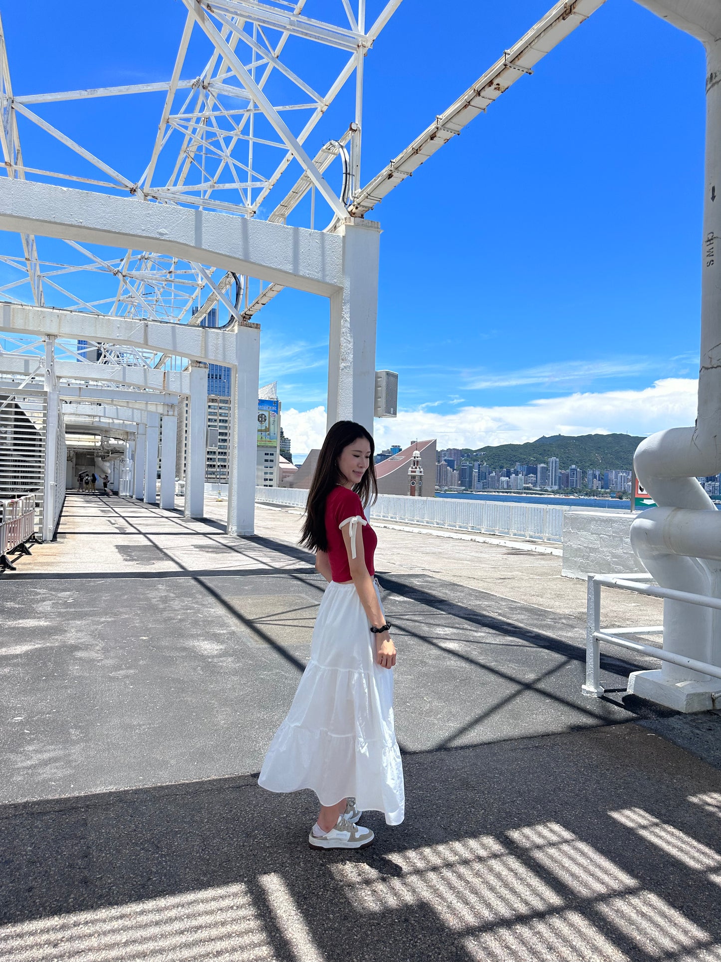 Frenchy Half Maxi Skirt