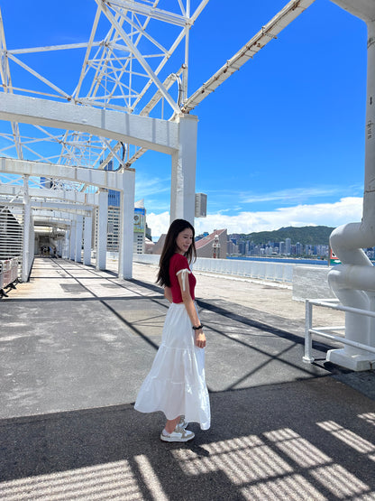 Frenchy Half Maxi Skirt
