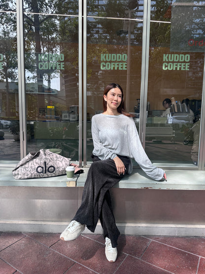 MORE Cotton Oversized Long Sleeves Top