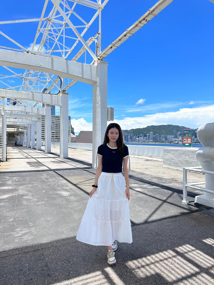 Frenchy Half Maxi Skirt