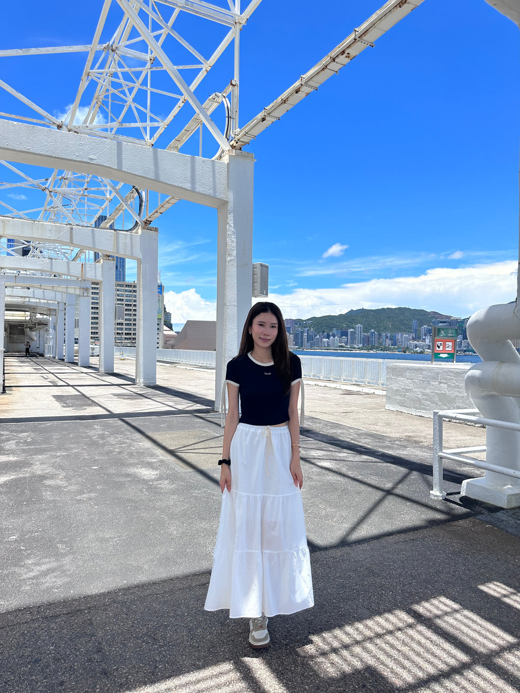 Frenchy Half Maxi Skirt