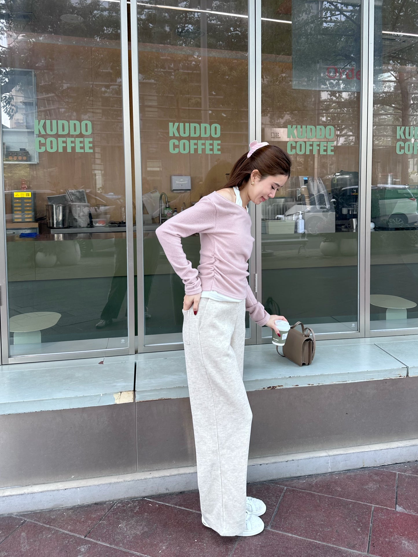 Knitted Wide Leg Pants