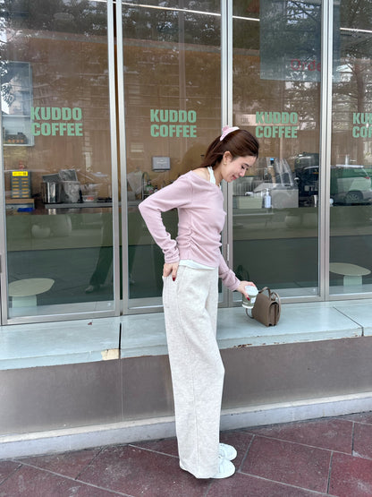 Knitted Wide Leg Pants