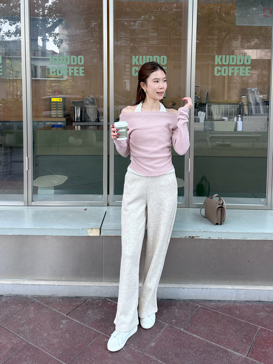 Knitted Wide Leg Pants