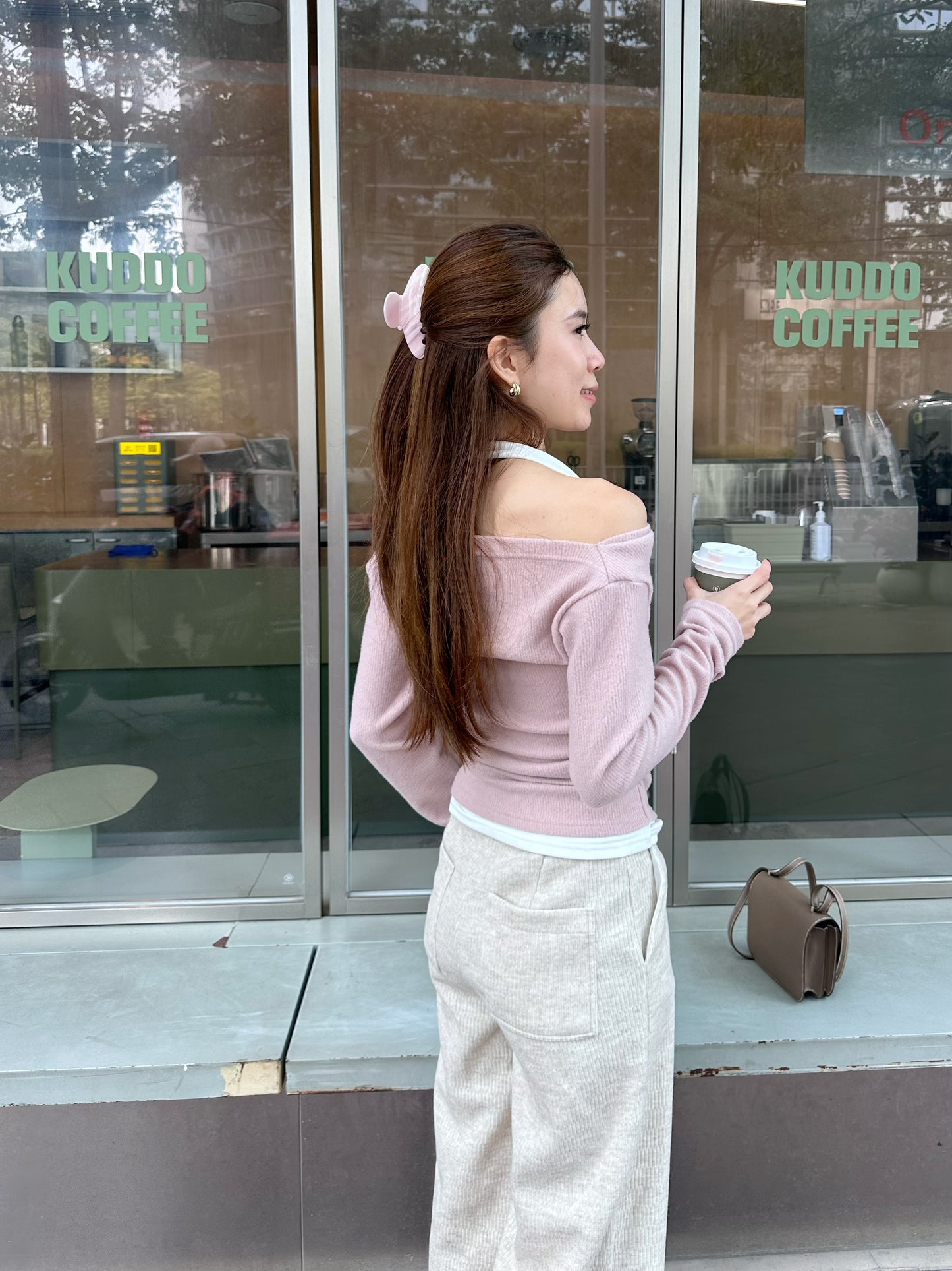 Knitted Wide Leg Pants