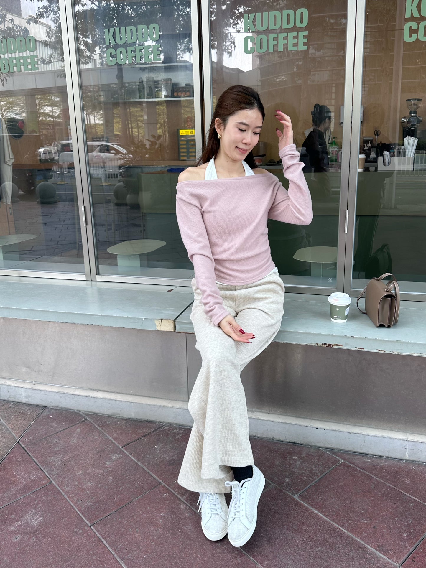 Knitted Wide Leg Pants