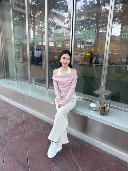 Knitted Wide Leg Pants