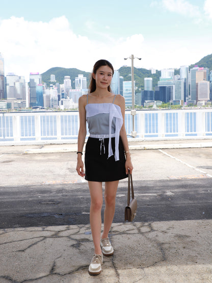 Daisy Ribbon Chiffon Tank Top