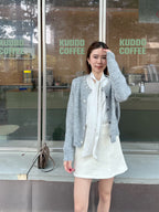 Bling Diamond Knitted Cardigan