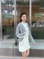 Bling Diamond Knitted Cardigan