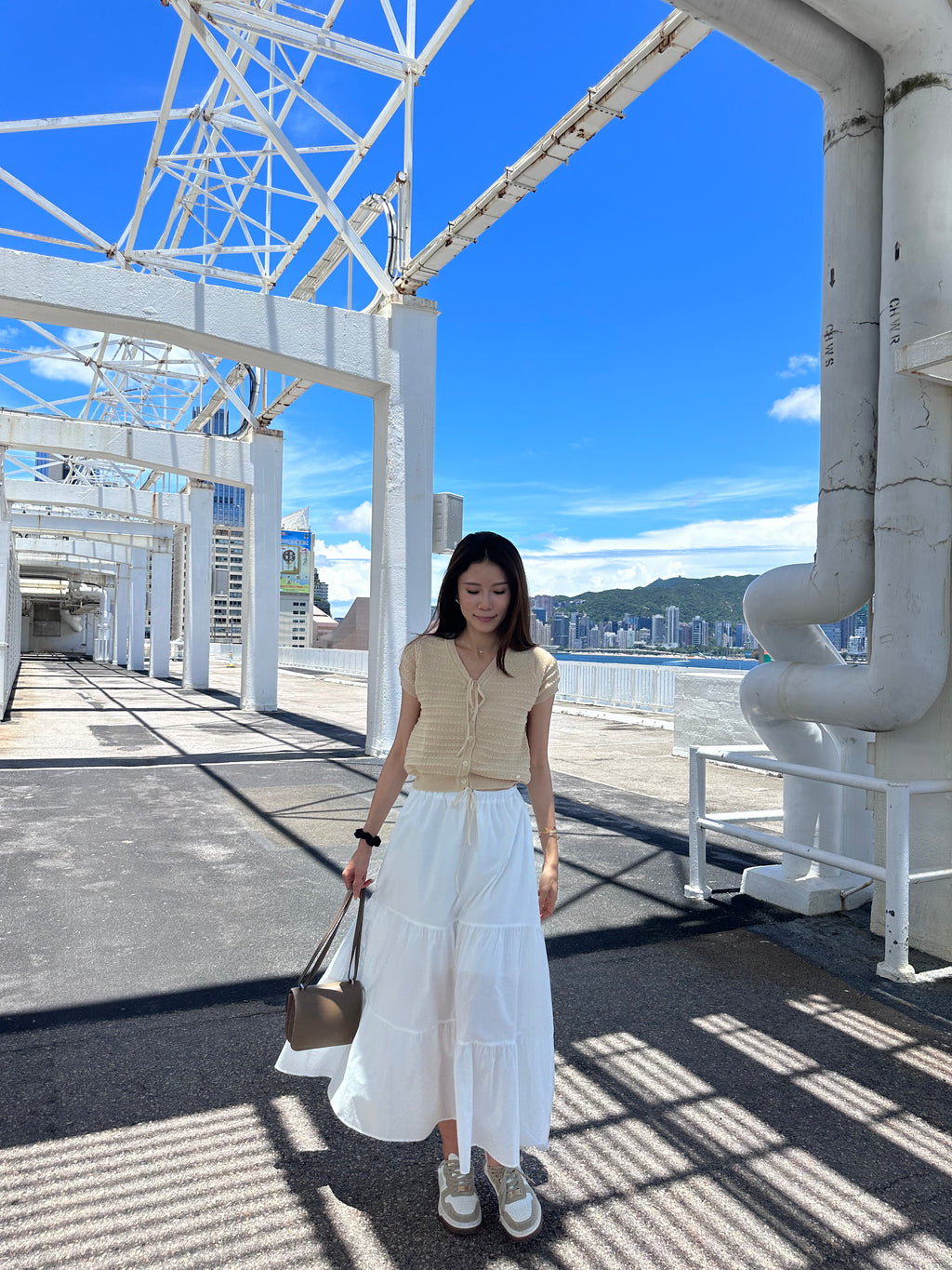 Frenchy Half Maxi Skirt