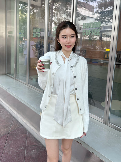 Bling Diamond Knitted Cardigan