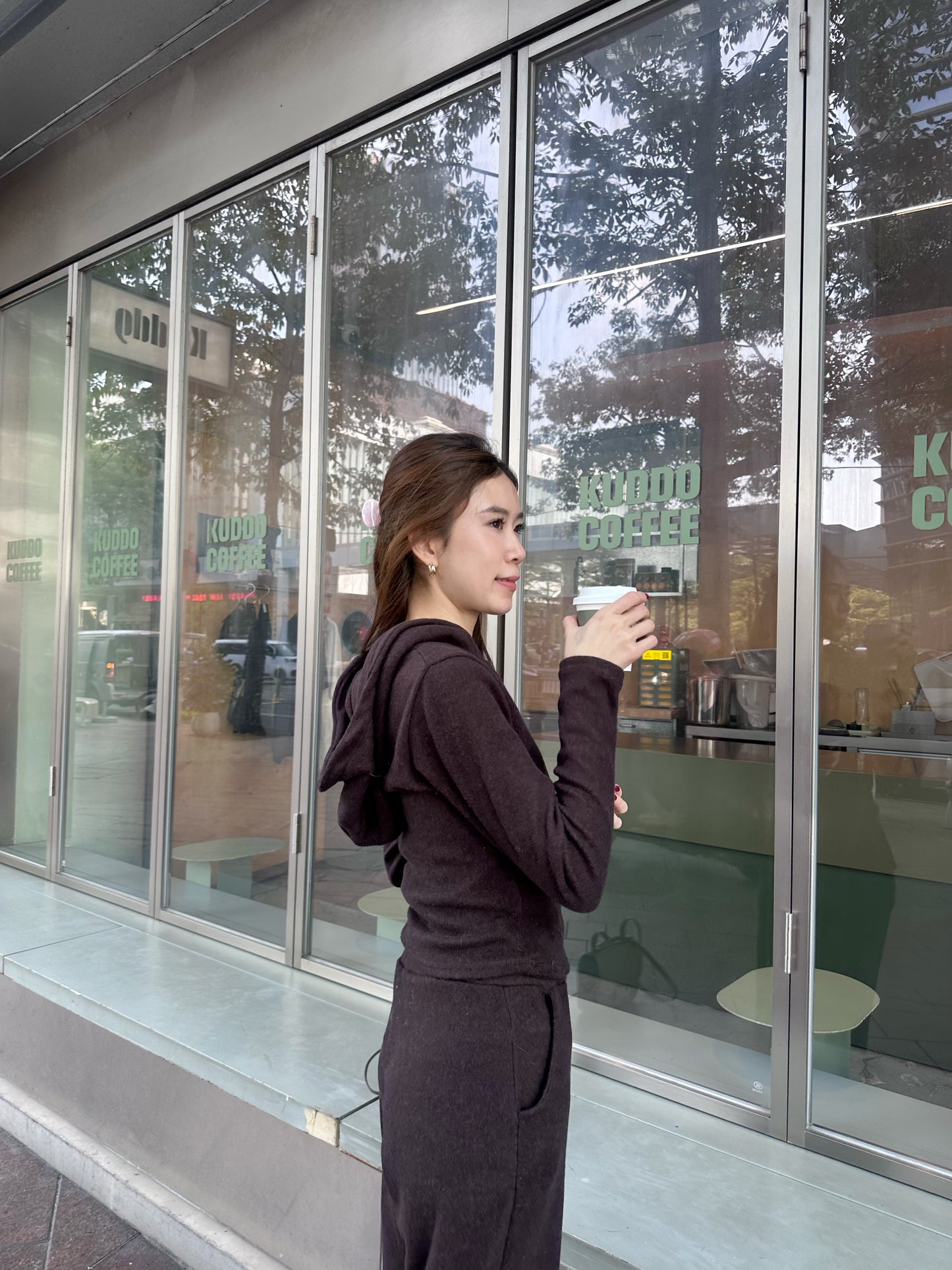 Causal Cotton Hooded Set