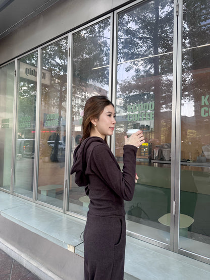 Causal Cotton Hooded Set