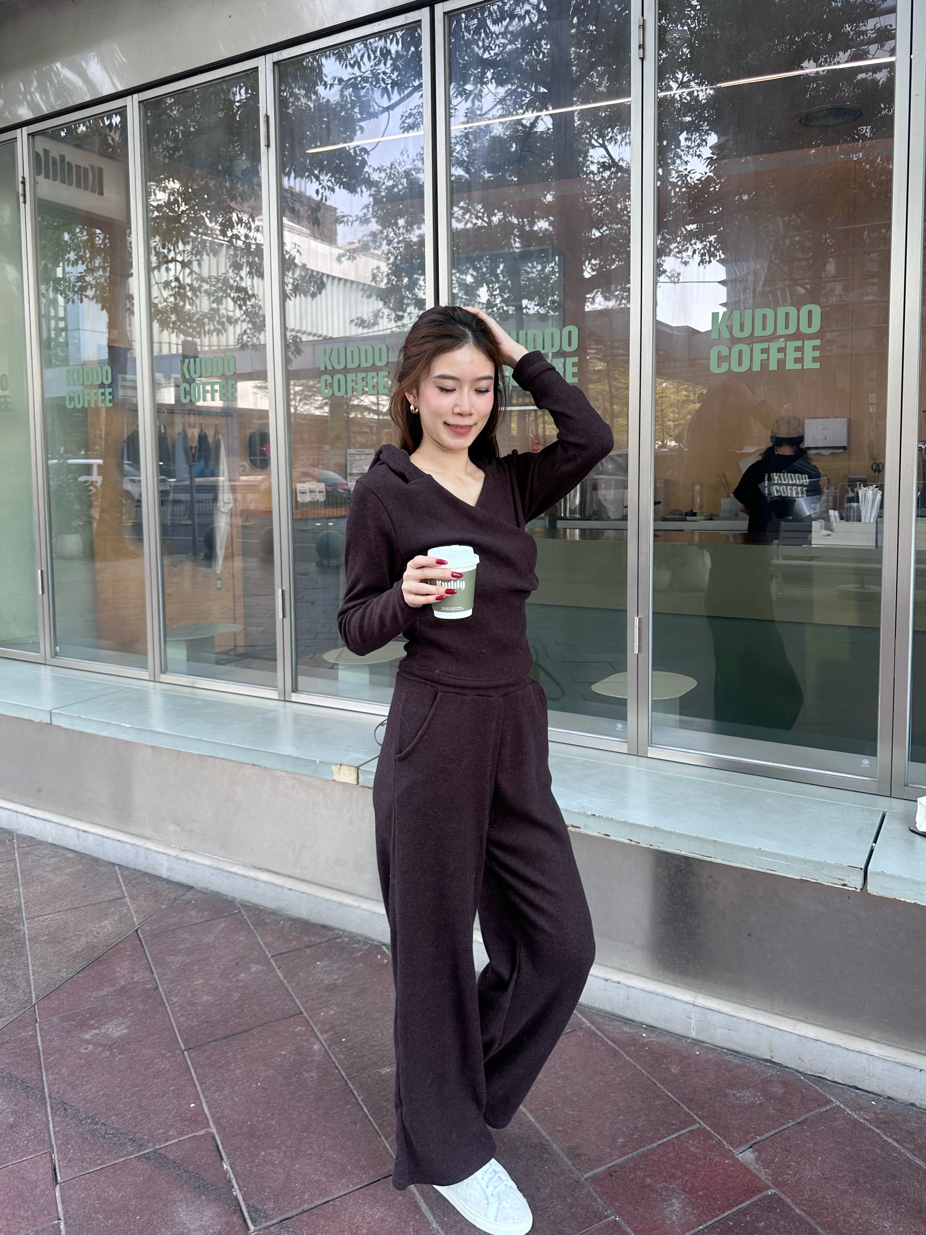 Causal Cotton Hooded Set