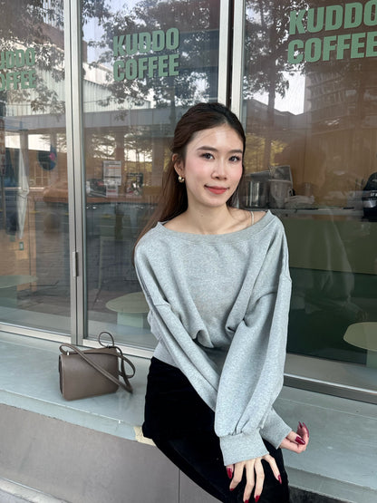 Cotton Back Zipped Sweater