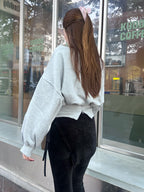 Velvet Flare Pants with Layer