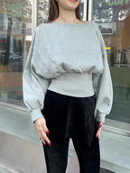 Cotton Back Zipped Sweater