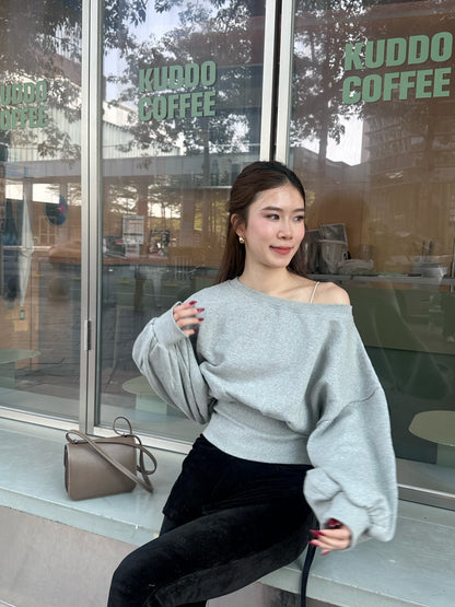 Cotton Back Zipped Sweater