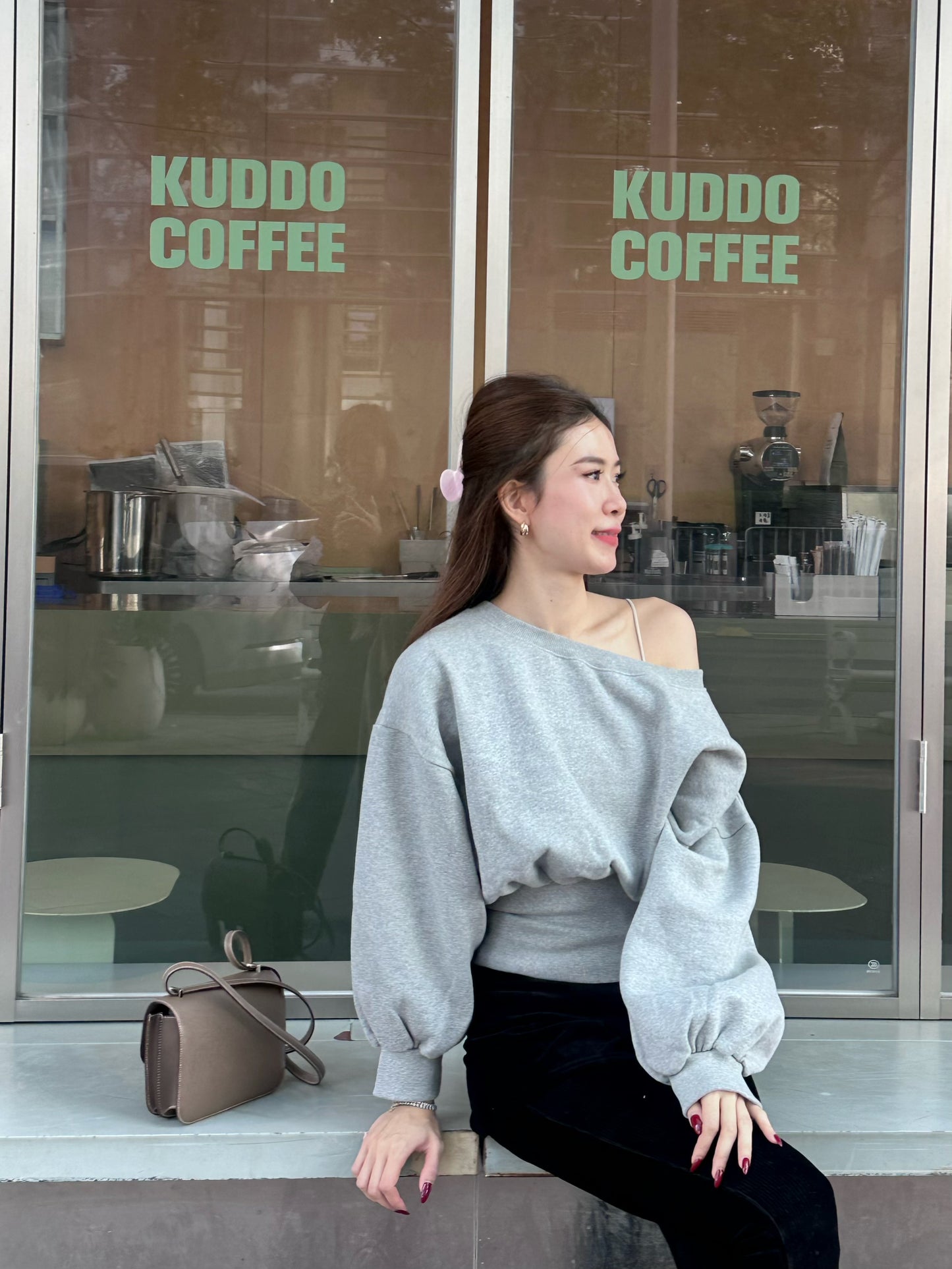 Cotton Back Zipped Sweater