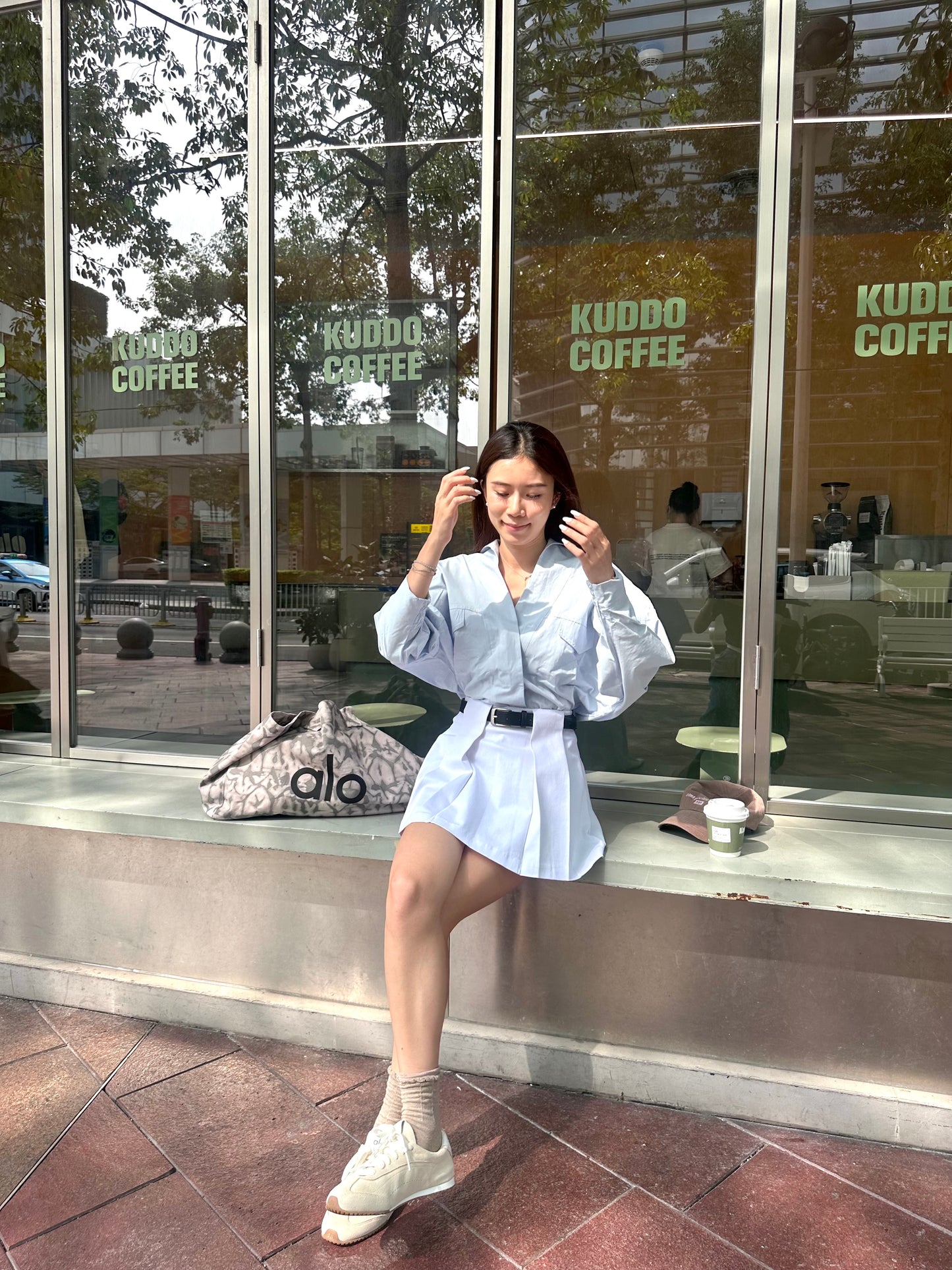 Oversized Big Pockets Shirt Top