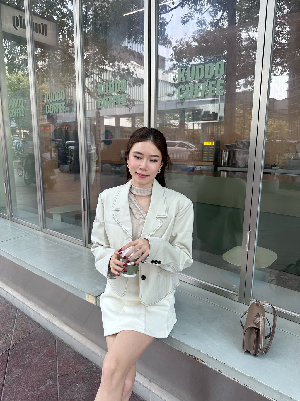 Cropped Autumn Blazer with Lined