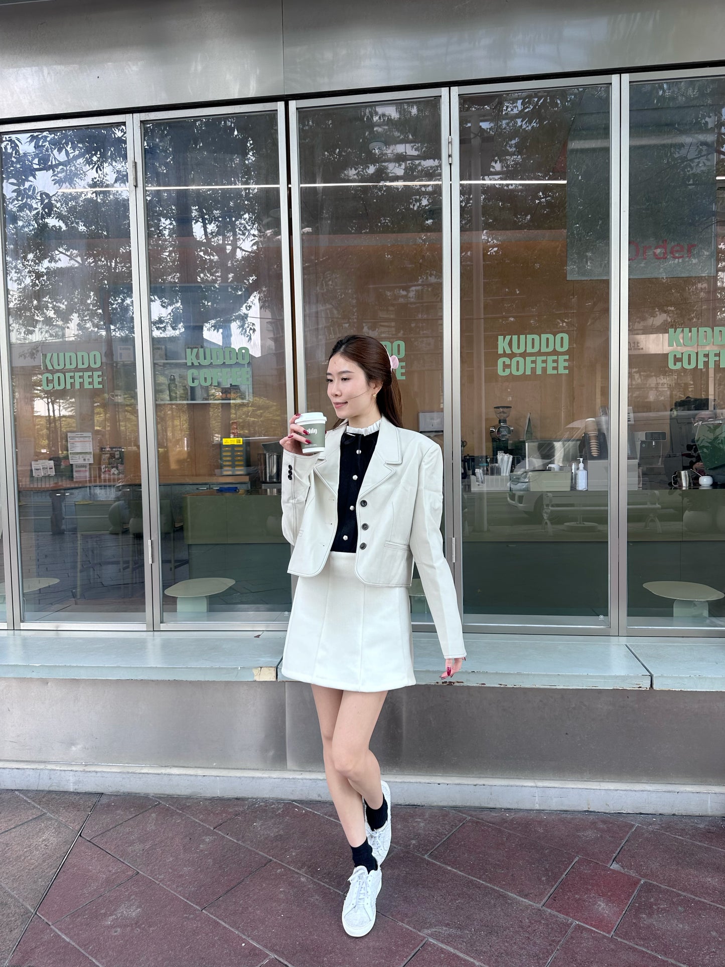 Cropped Autumn Blazer with Lined