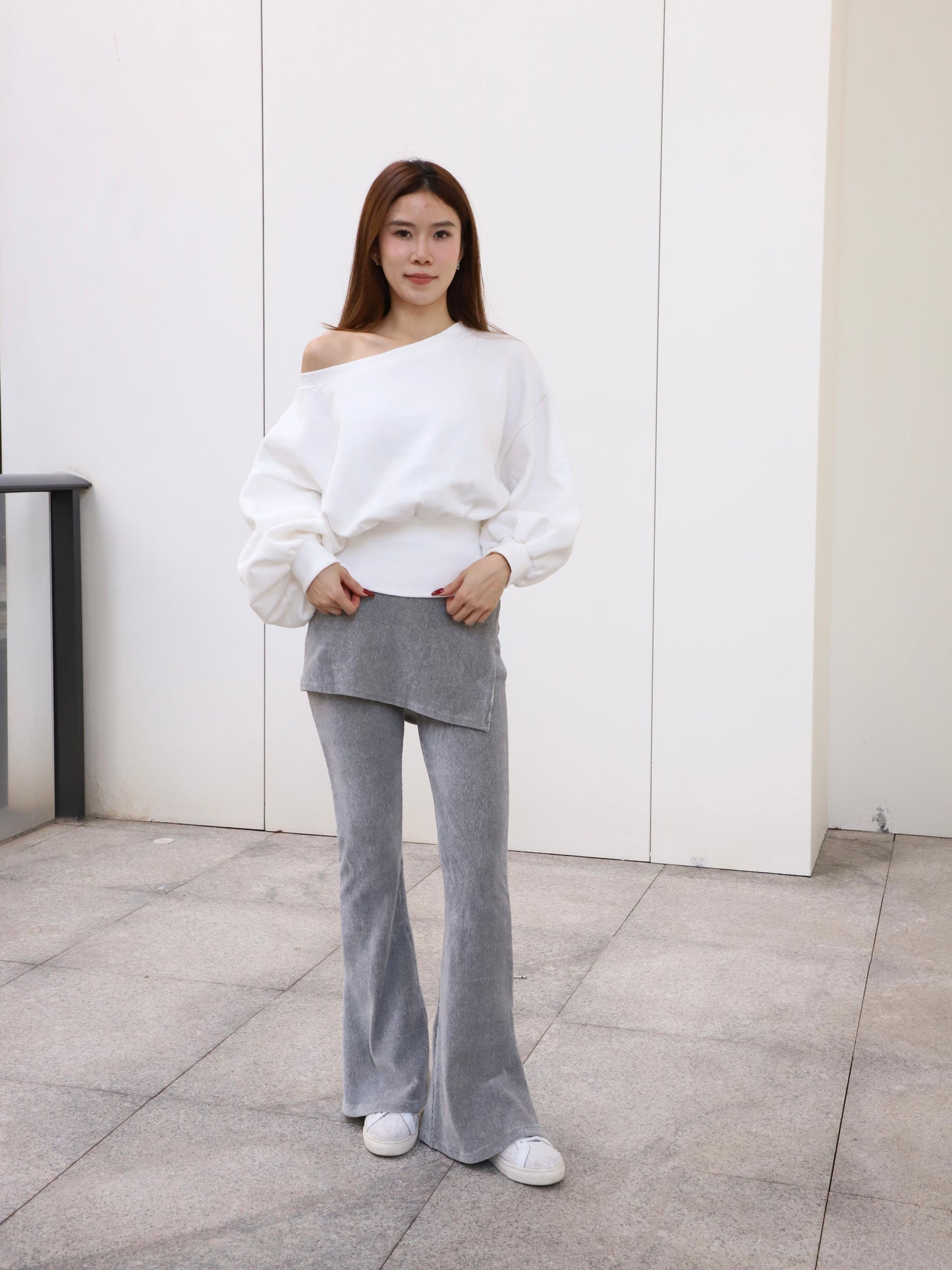 Cotton Back Zipped Sweater