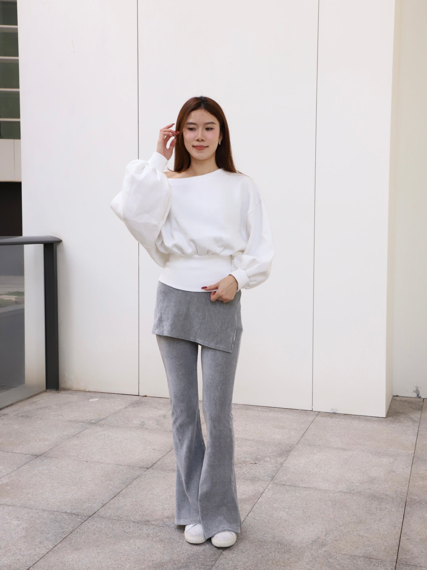 Cotton Back Zipped Sweater