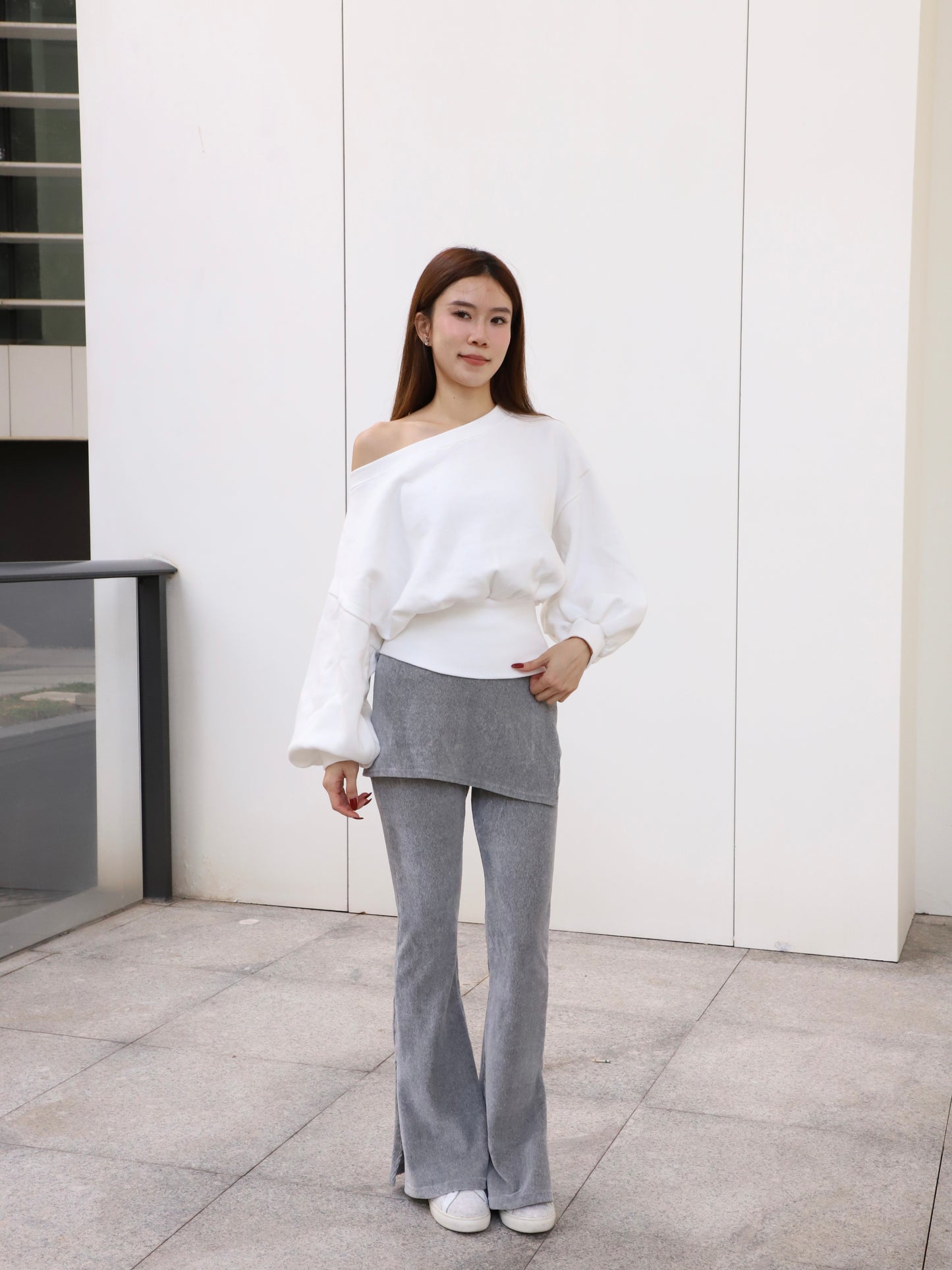 Cotton Back Zipped Sweater