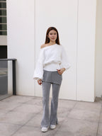 Cotton Back Zipped Sweater