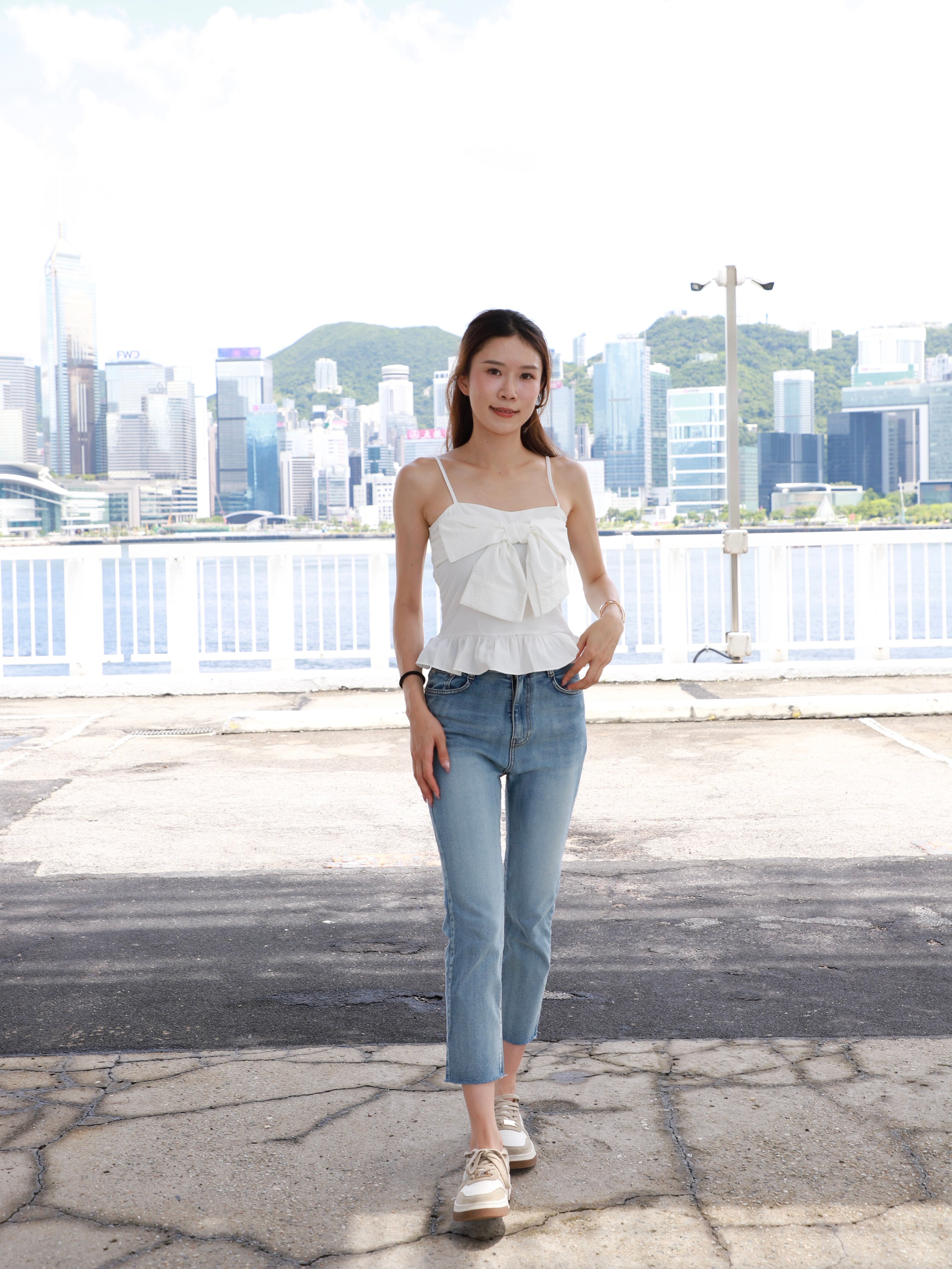 Ribbon Stitched Tank Top