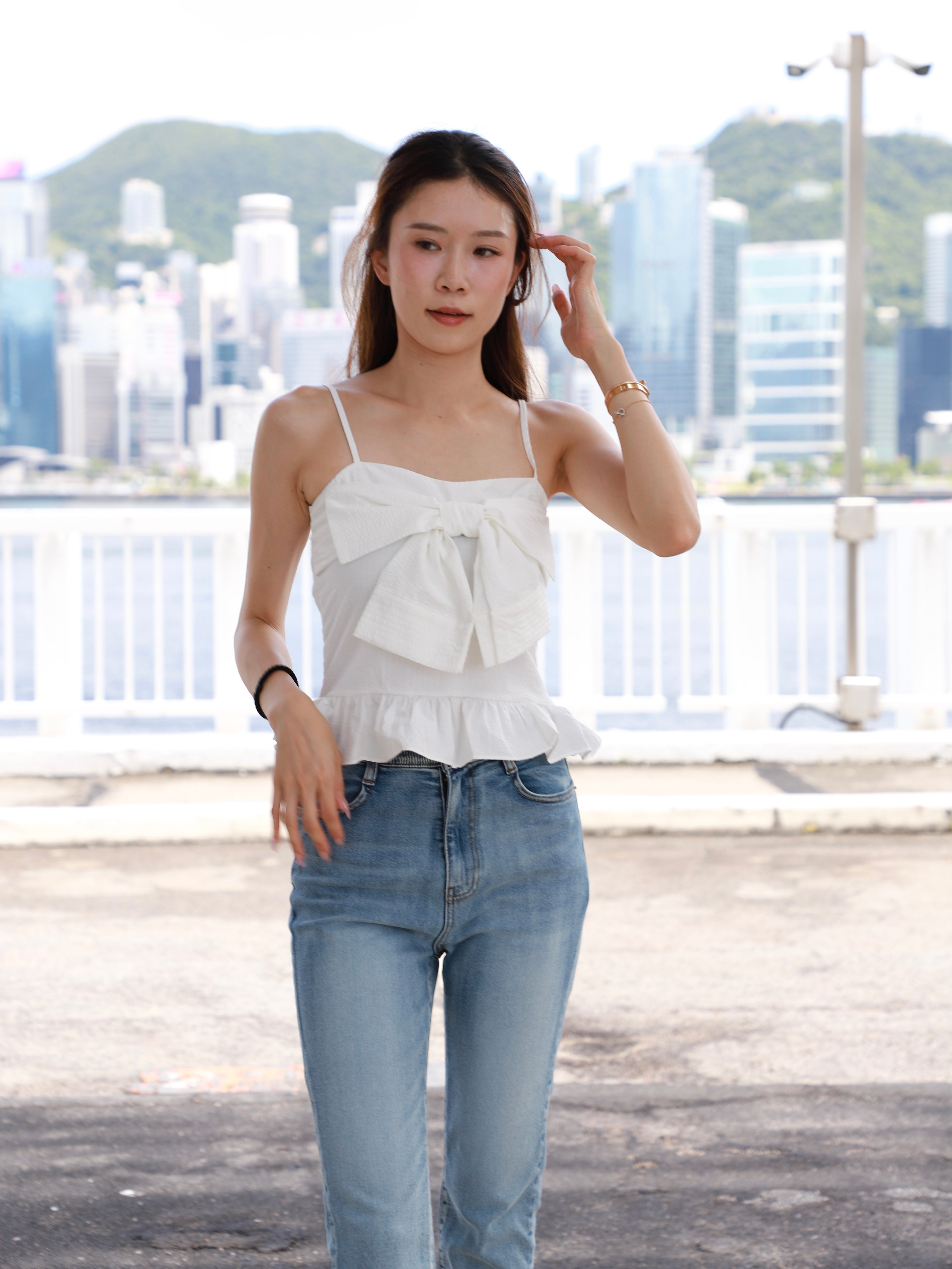 Ribbon Stitched Tank Top