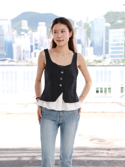 Shirt & Tank Mix Top