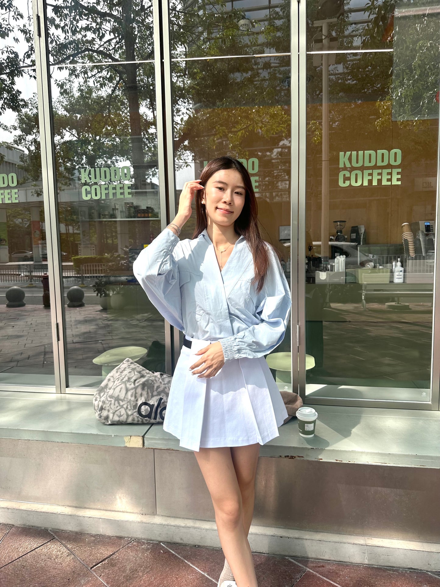 Oversized Big Pockets Shirt Top