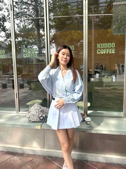 Oversized Big Pockets Shirt Top
