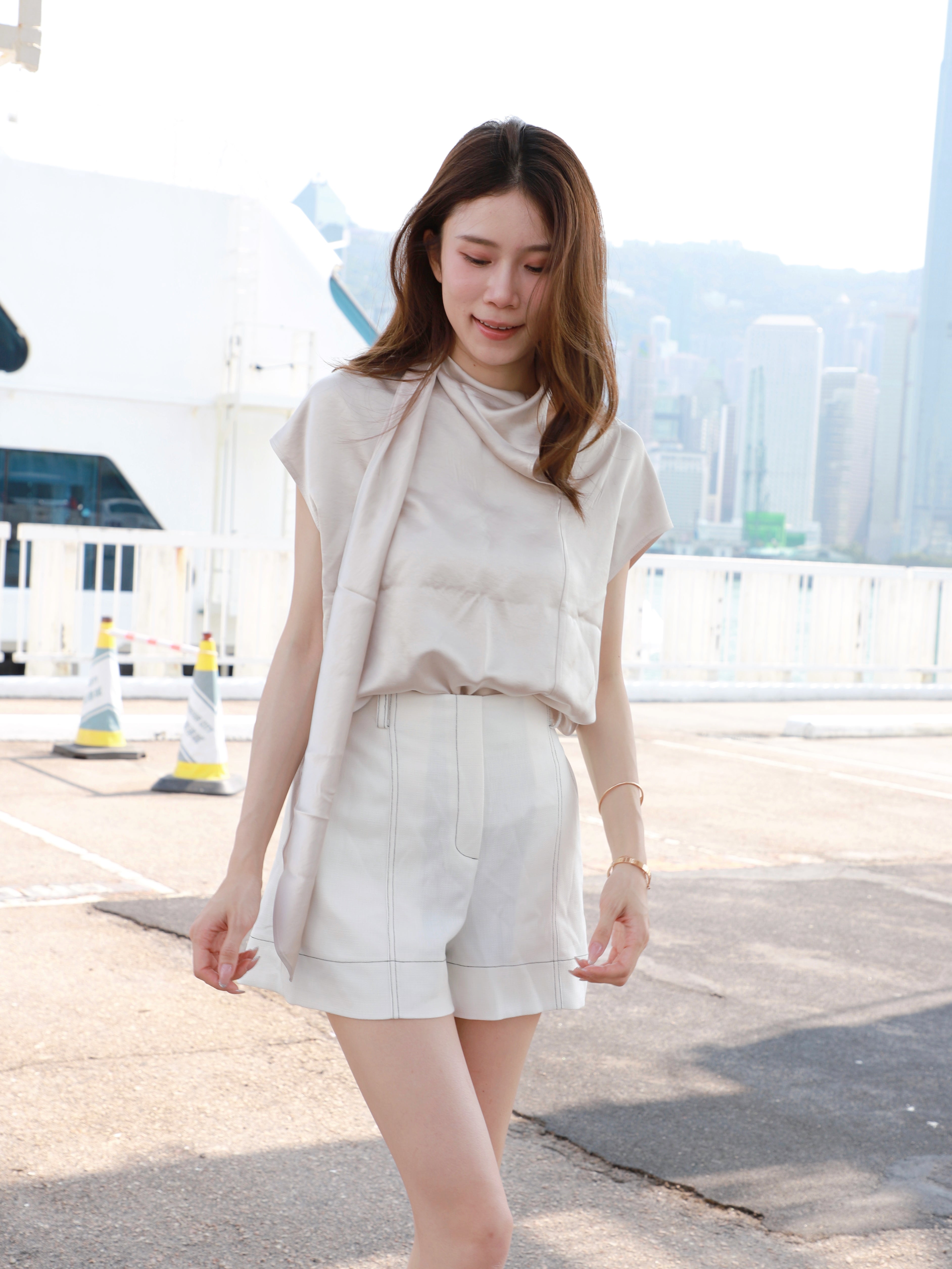 Silk Wrap T Top