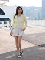 Tweed Like Tank & Cardigan Set