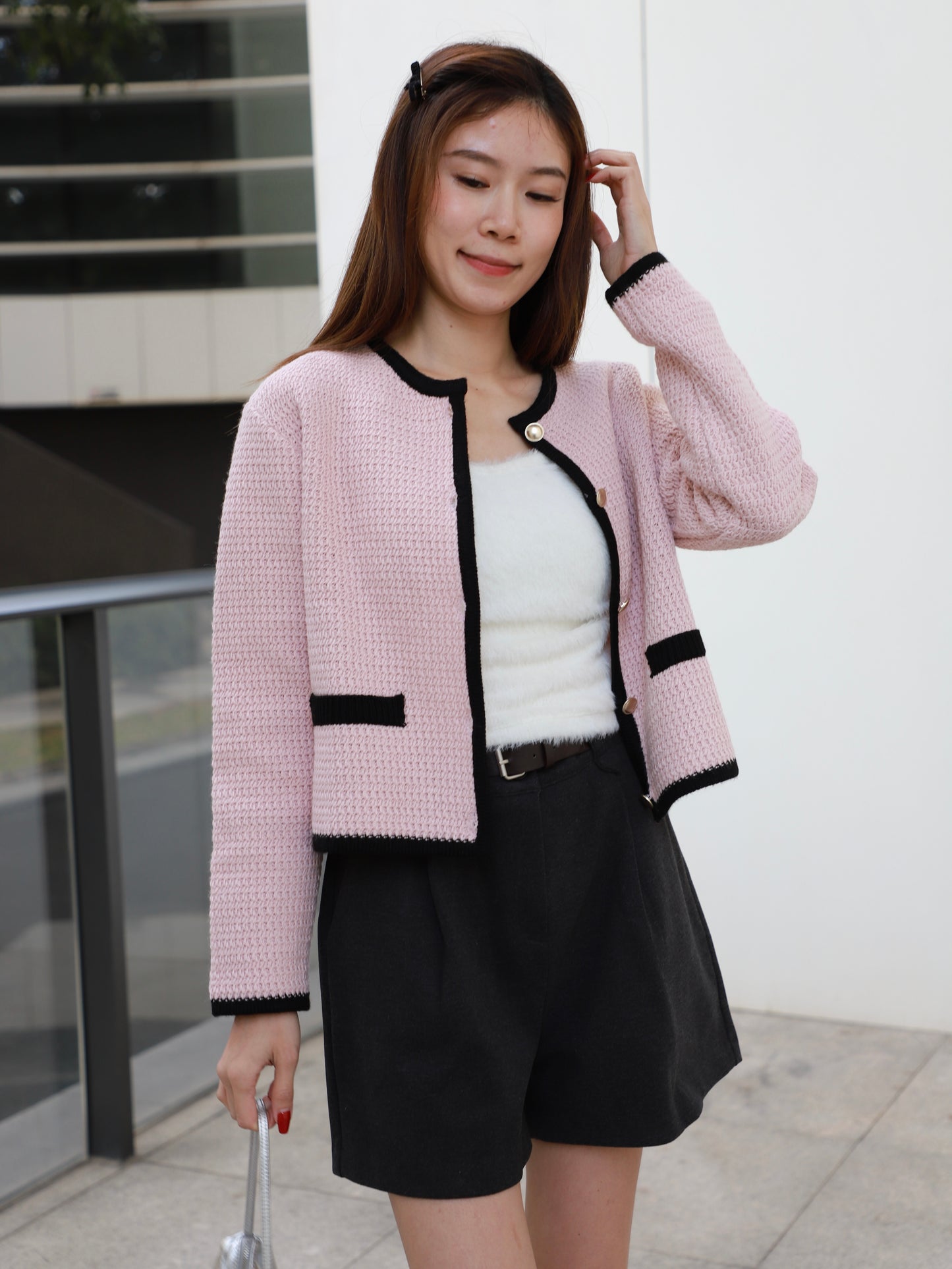 Pinky Outline Cardigan