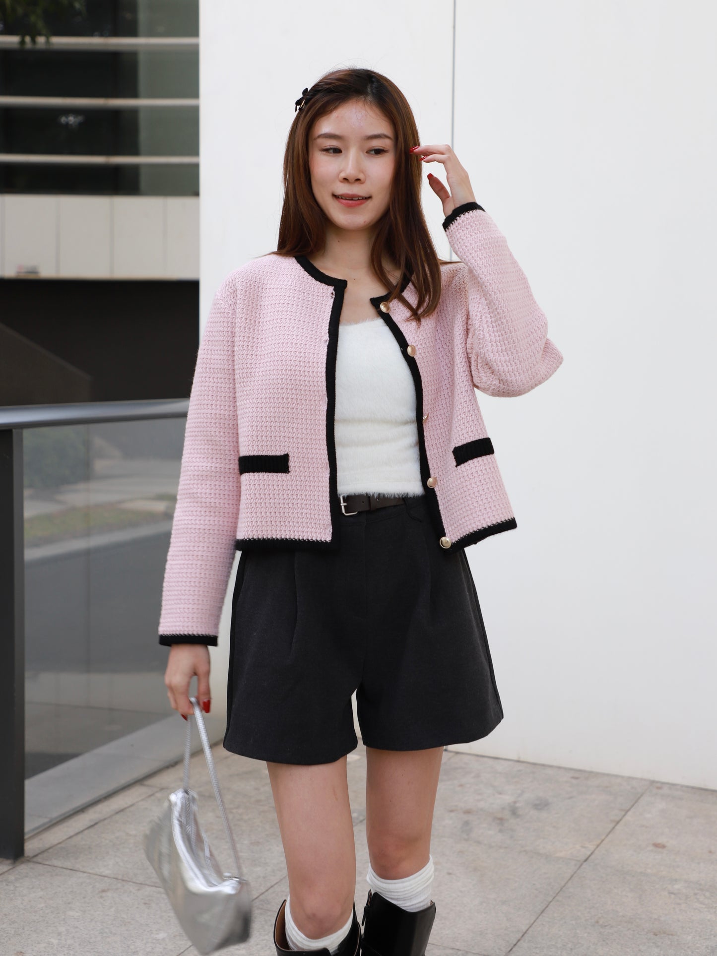 Pinky Outline Cardigan