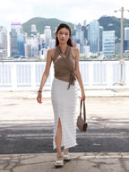 Tofu Comfy Maxi Slit Skirt