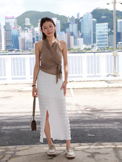 Tofu Comfy Maxi Slit Skirt