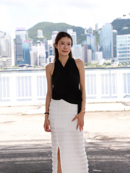 Tofu Comfy Maxi Slit Skirt