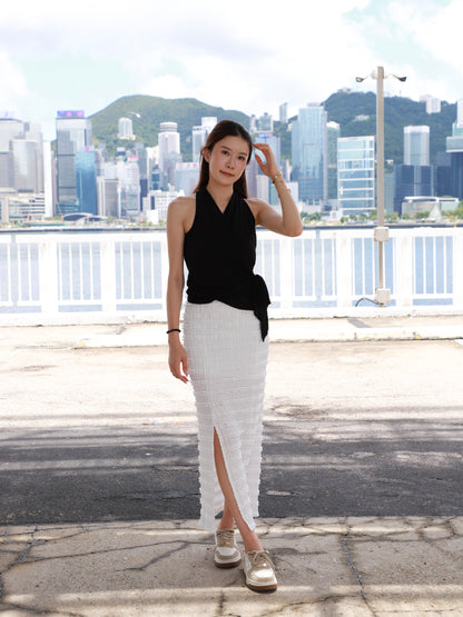 Tofu Comfy Maxi Slit Skirt