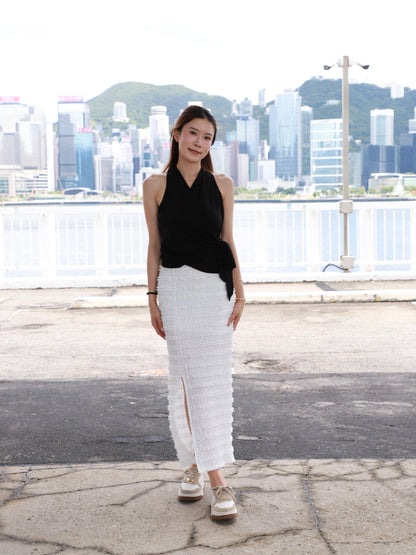 Tofu Comfy Maxi Slit Skirt