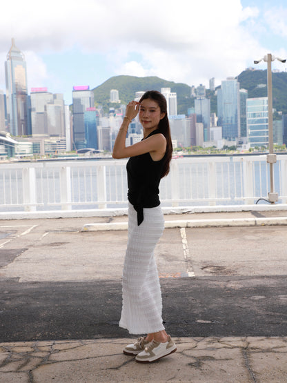 Tofu Comfy Maxi Slit Skirt