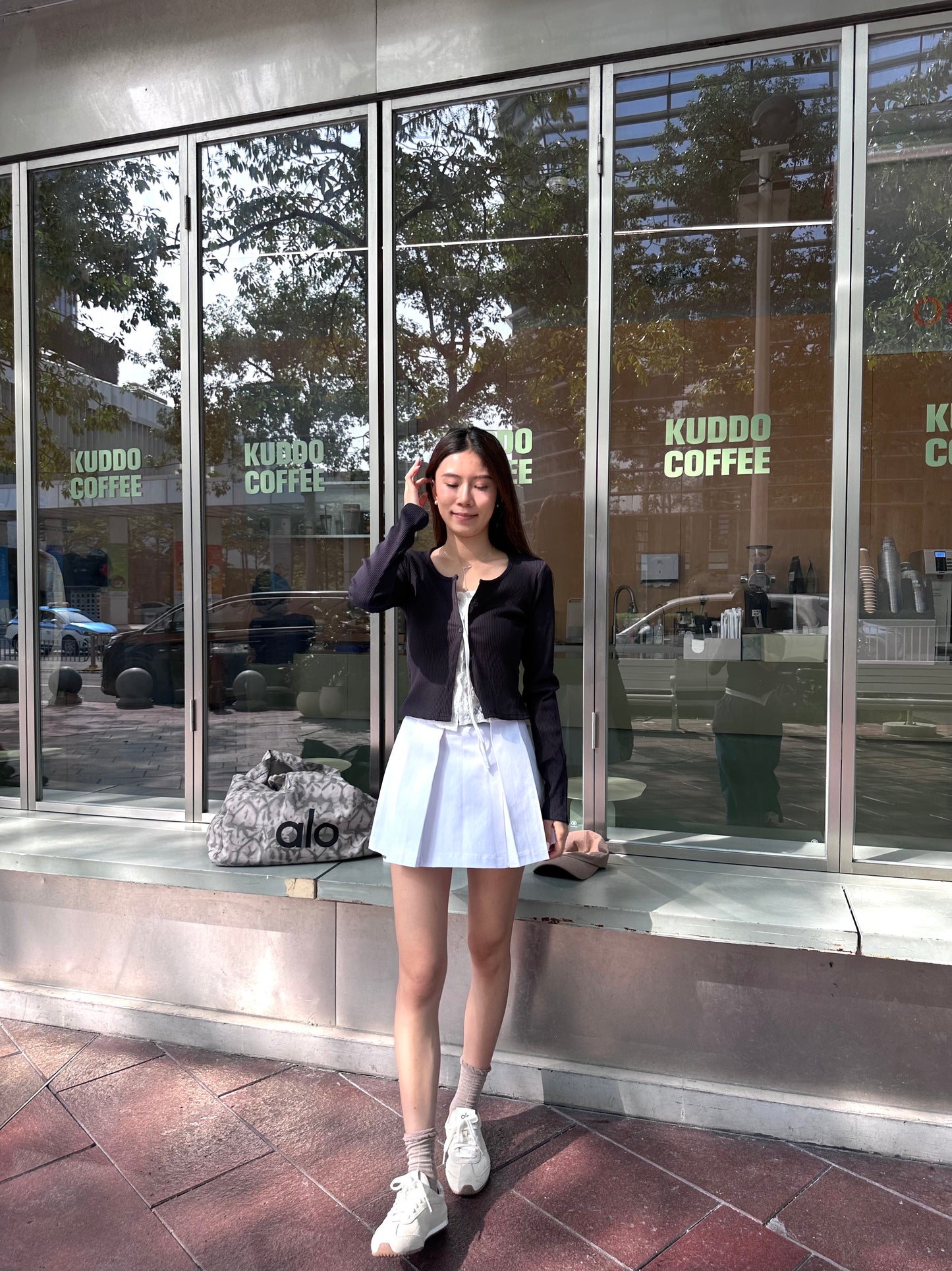 Lace Cotton Double Cardigan